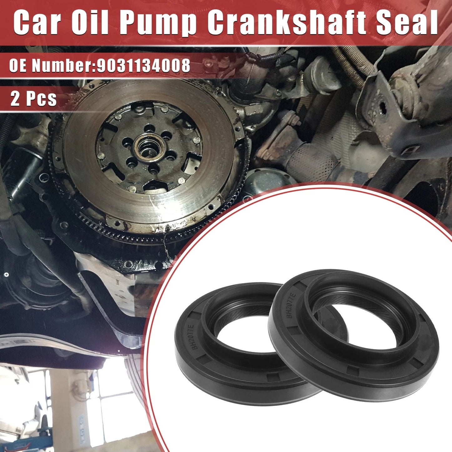 2 x Crankshaft Seal Output Shaft Seal for Toyota Corolla (1995–2002)