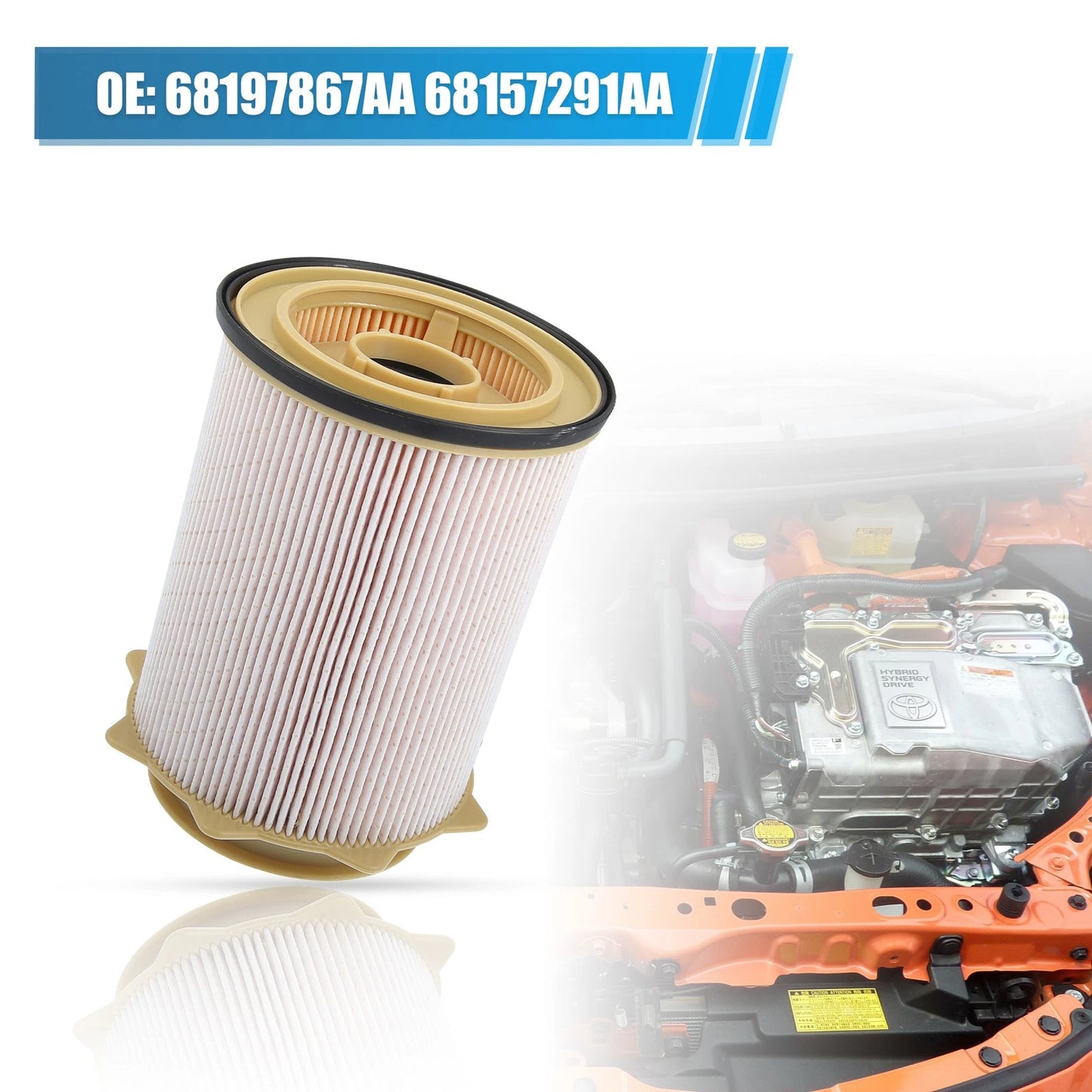 2x 6.7L Fuel Filter Water Separator for Dodge Ram 2500/3500/4500/5500