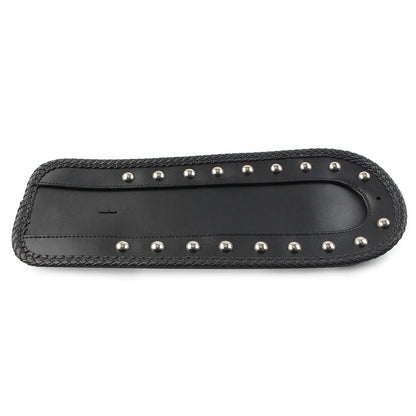 Studded Leather Rear Fender Bib Solo Seat for Harley Sportster XLH 1200 883
