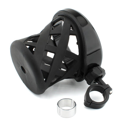 Cup Holder for Round Handlebars 7/8"-1" (22-25mm) Black - Universal Fit