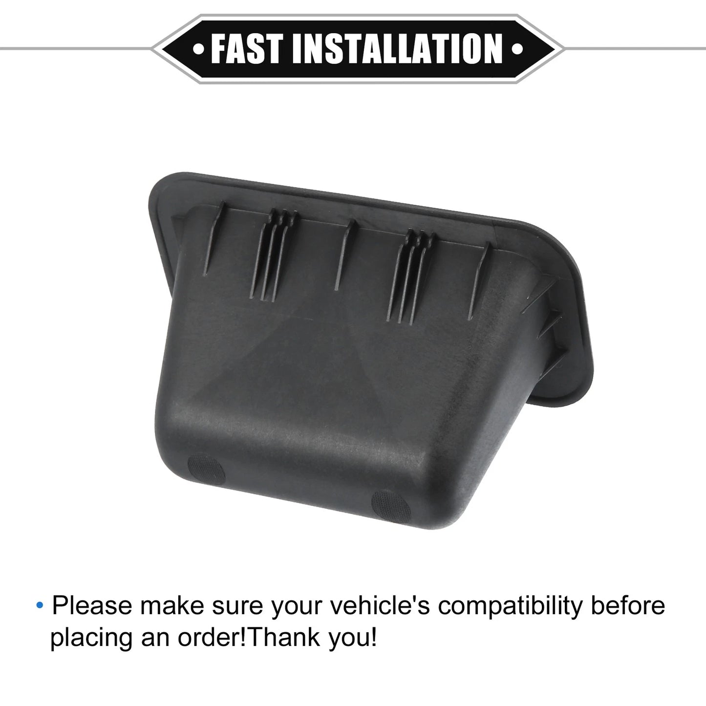Rear Trunk Lid Handle Cover for Mazda 3 (2004-2018) Black Trim