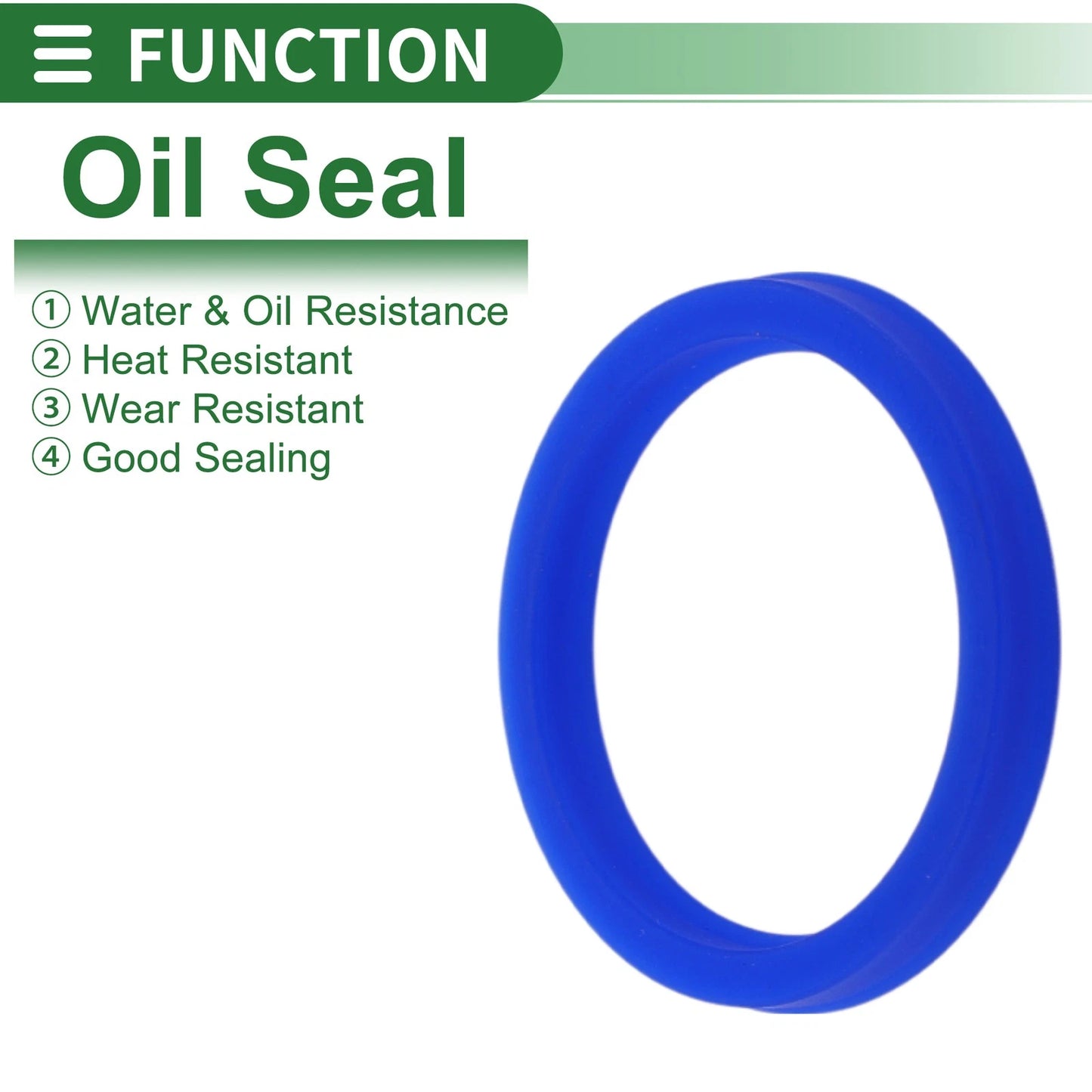 Oil Seal Rotary Shaft Seal TPU 40x48x6mm High Pressure Blue 5 Pcs