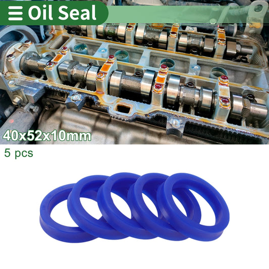 Oil Seal Seal Ring Rotary Shaft Seal TPU 40x52x10mm 5 Pcs for Make Model