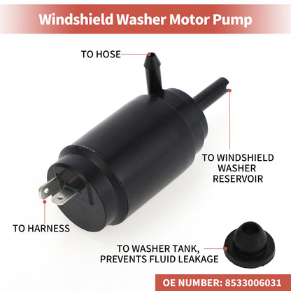 Windshield Washer Pump w/Grommet for Fiat Ducato (2014-2023)