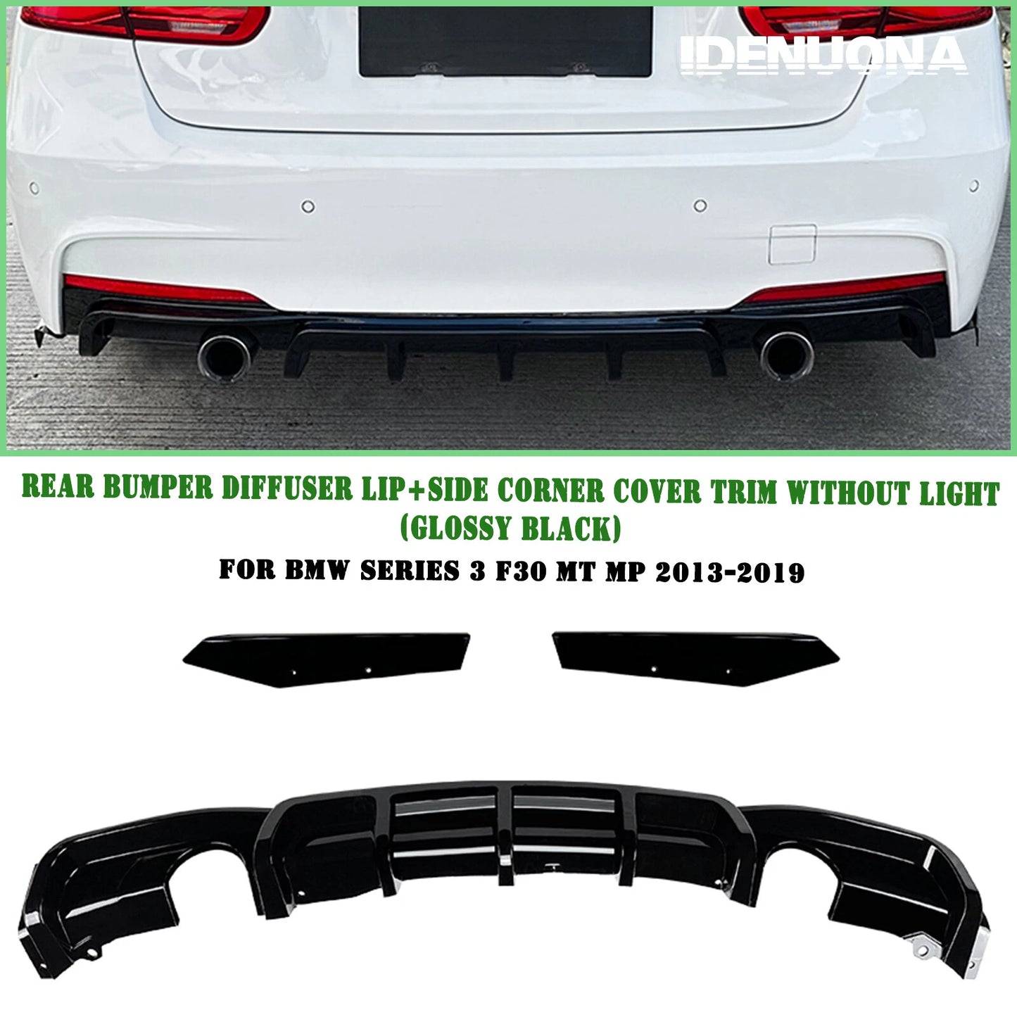Rear Diffuser Side Covers for BMW 3 Series (2013-2019)