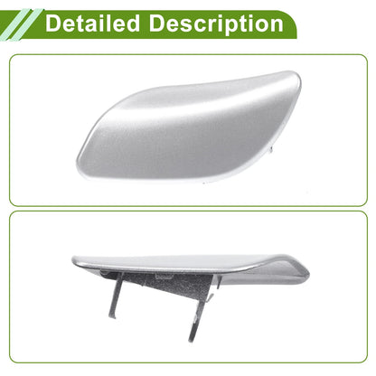 Left Washer Nozzle Cover Cap for Porsche Cayenne - Silver