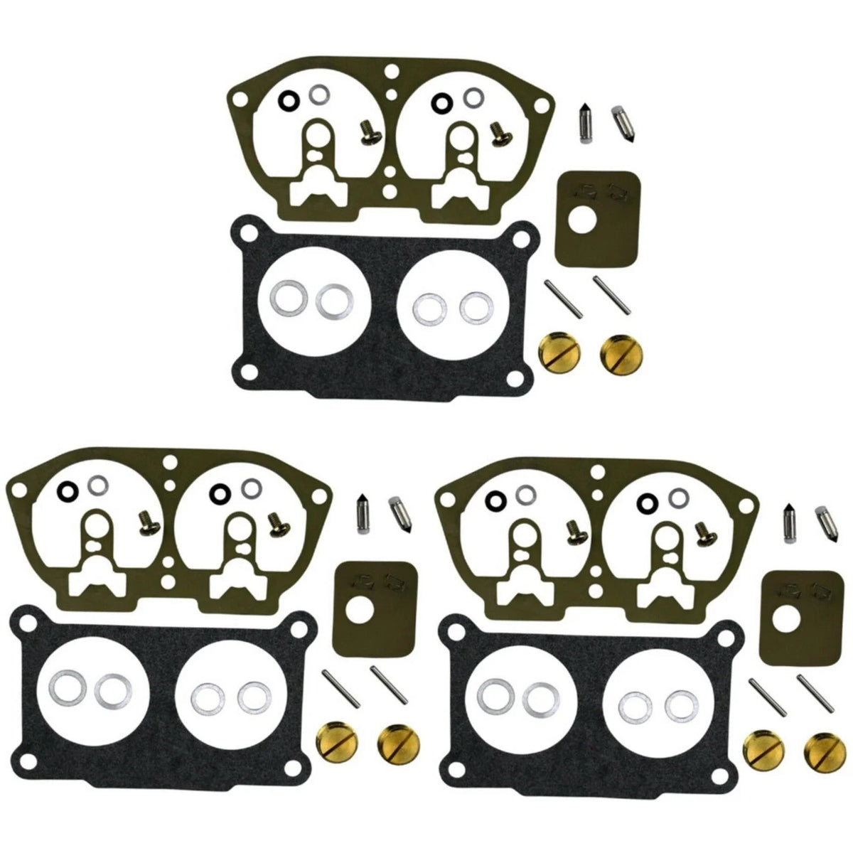 3Pcs Carburetor Repair Kit for Yamaha 115-200 2-Stroke Outboard