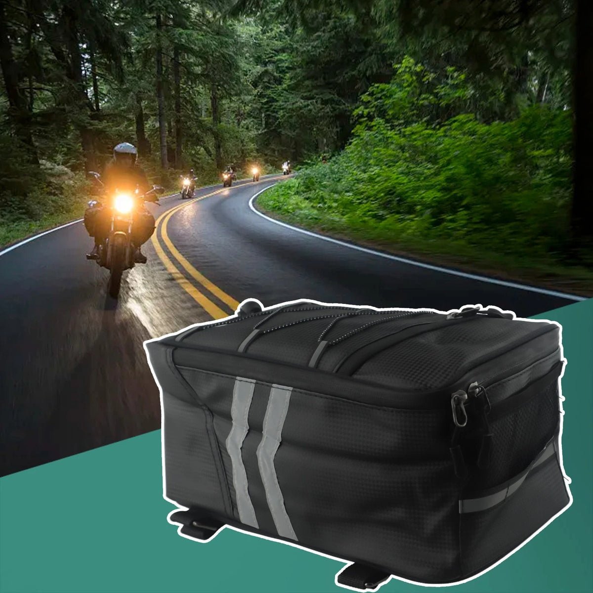 Rear Rack Trunk Bag / 8L / Pannier for Bike Cycles