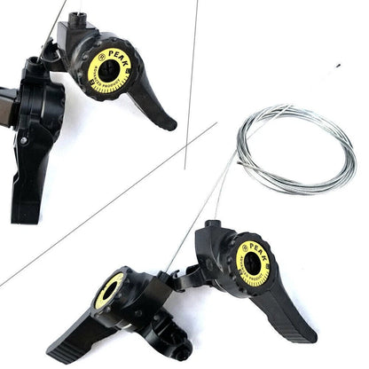 Universal Bicycle Shift Lever for MTB Mountain Bike 15/18/21 Speed w/ Cable