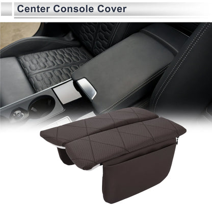 Center Console Cover for BMW X5 (2019-2024) - Dark Brown Storage Bag