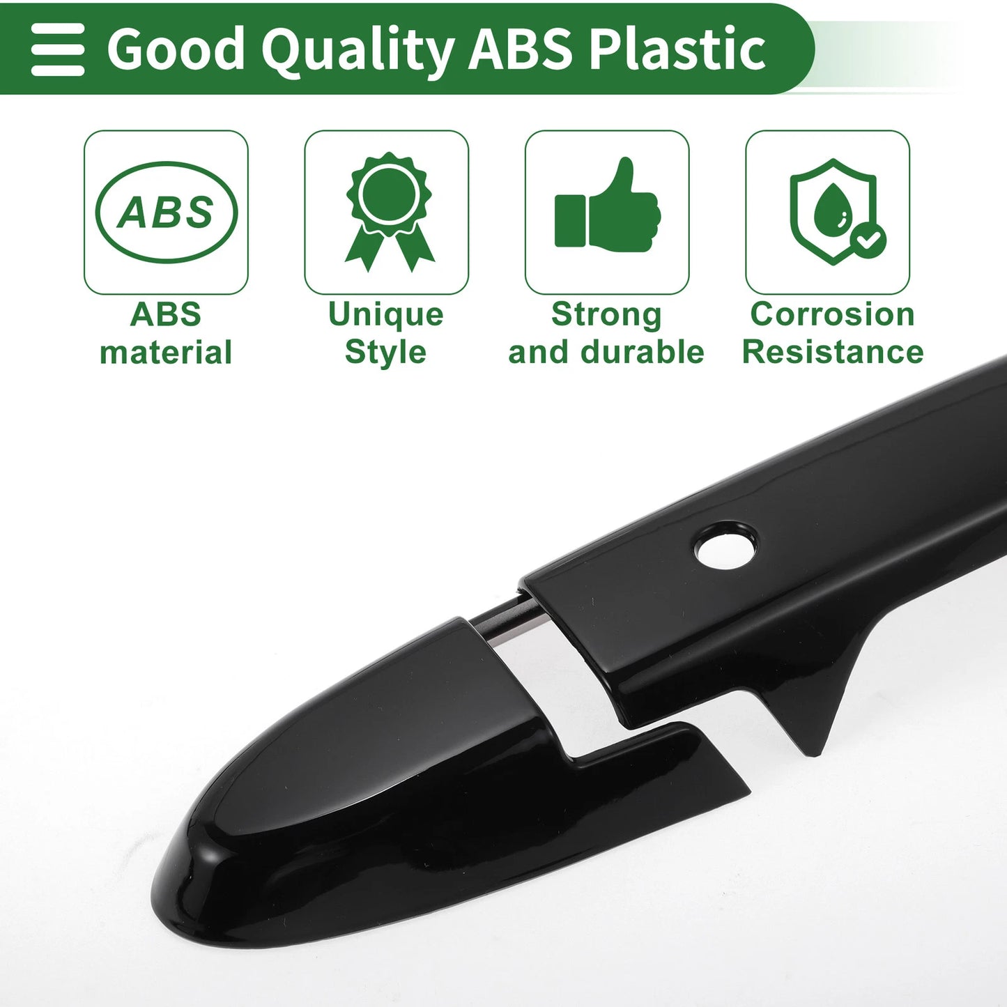 Smart Car Door Handle Cover Trim for Honda Fit Jazz GK5 GP5 (2014-2018) Black