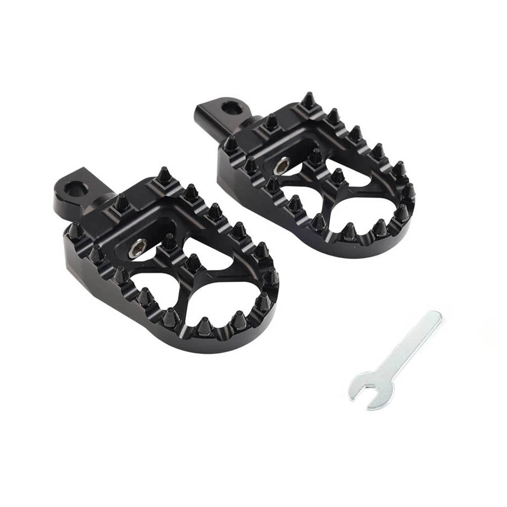 CNC Wide Fat Foot Pegs for Harley Dyna, Sportster, Fatboy