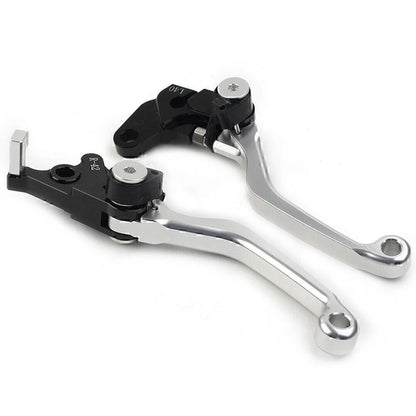 Silver CNC Pivot Clutch Brake Levers for Suzuki DRZ400S/SM/E (2000-2022)