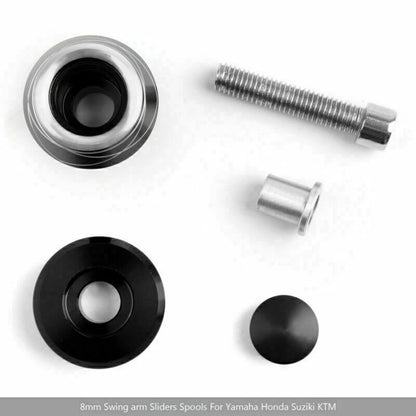 8mm Moto CNC Stand Mounts for Suzuki Honda Silver AH