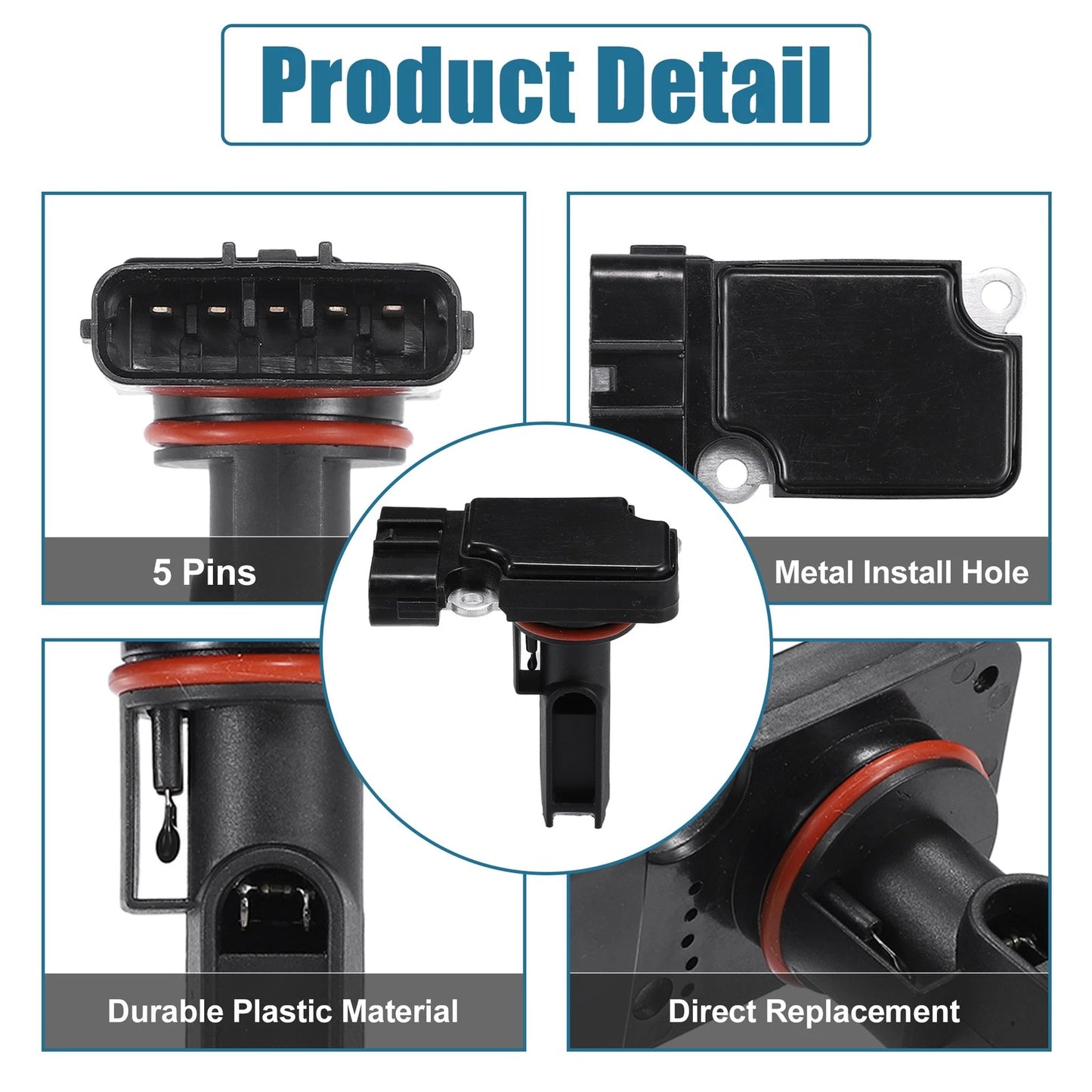 Mass Airflow Sensor 5-Pin for Chevrolet Silverado 3500 (2001-2007)