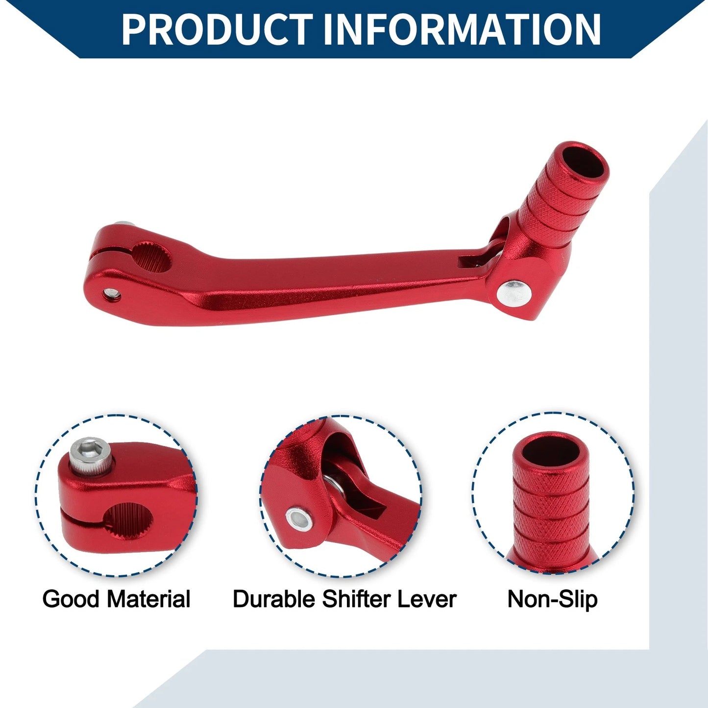 Red Folding Gear Shifter Lever for Honda CRF150F (2003–2017)