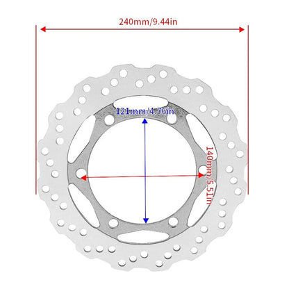 Rear Brake Disc for Kawasaki KL650 KLR650 (2008-2018)