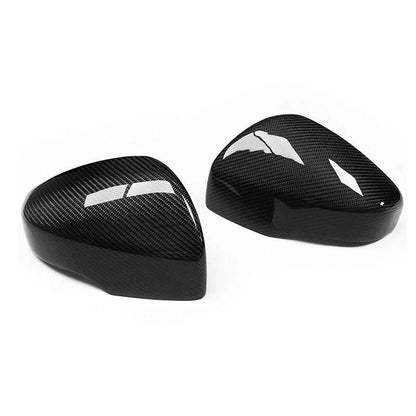Carbon Fiber Side View Mirror Cover Cap Trim Fit For Subaru Legacy 2018-2021