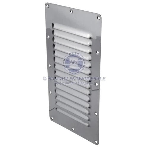 Stainless Steel Surface Mount Louvre Vent 127mm x 228mm for Boat/Caravan/Camper
