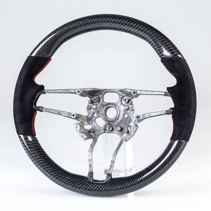 Carbon Suede Steering Wheel for Porsche 911, 718, Boxster, Cayman, Macan, Cayenne (2016-2023)
