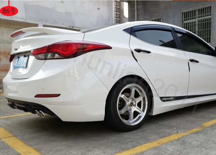 Factory Style Spoiler Wing ABS for 2011-2016 Hyundai Elantra 4DR Sedan (2011-2016)
