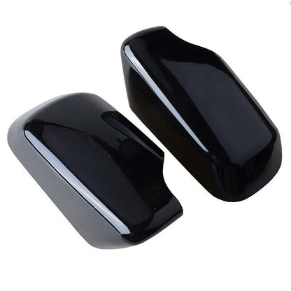 Gloss Black Rearview Mirror Covers for BMW E46 E39 325i 330i 525i 530i 540i