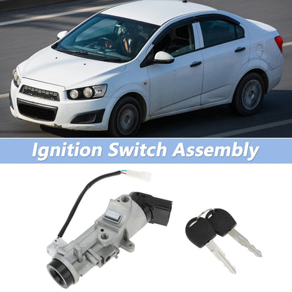 Ignition Lock Cylinder Barrel Lock for Chevrolet Aveo (2004-2011) 2 Keys