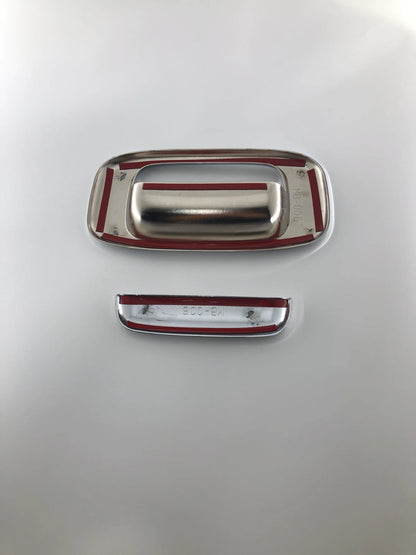 Tailgate Rear Chrome Door Handle Bowl Cover Trim for Chevrolet Silverado (2000-2006)