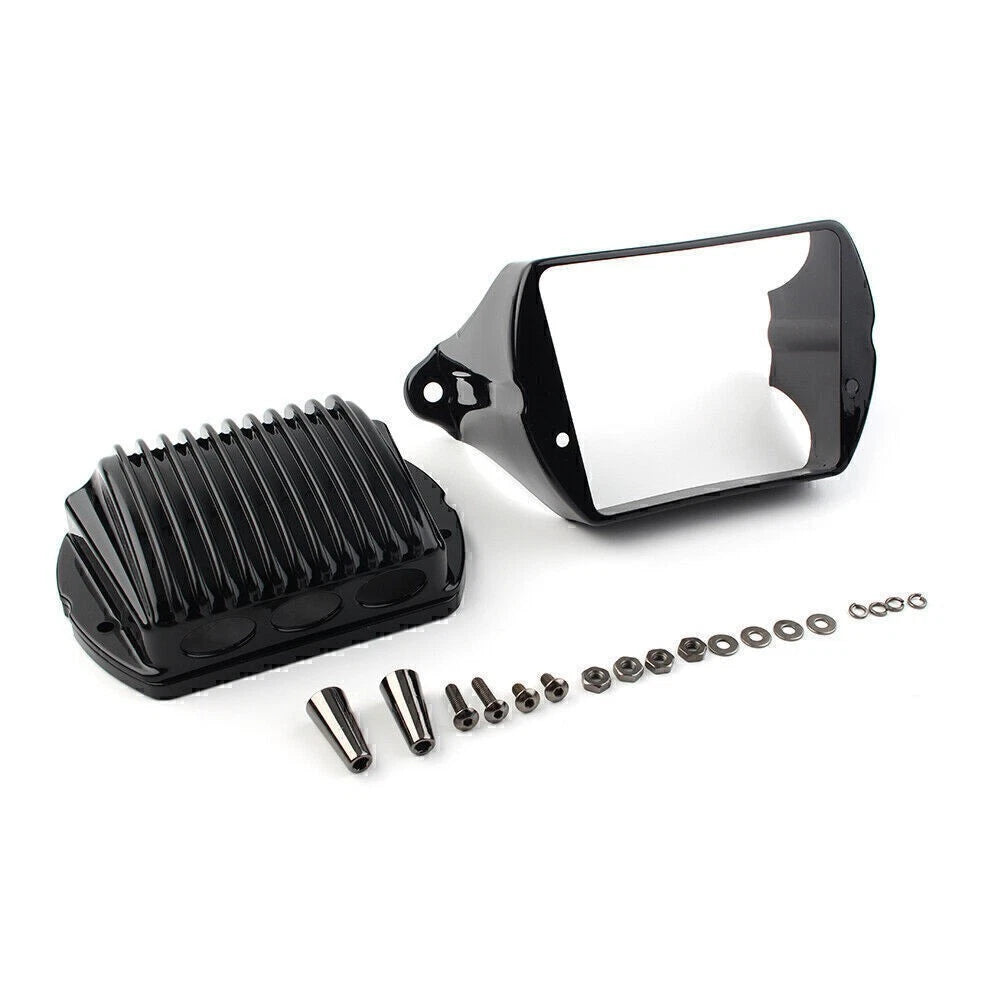 Front Voltage Regulator Cover Accent for Harley Touring Road Street Glide Black