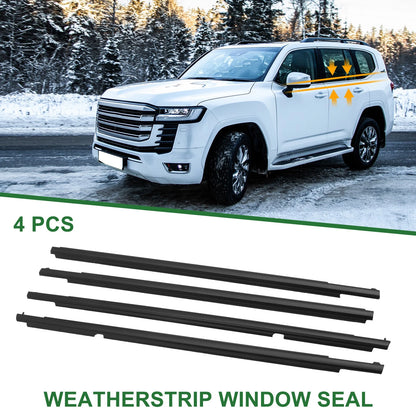 4 x Weatherstrip Window Seal for Toyota Land Cruiser (2008–2015)