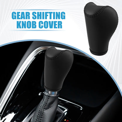 Automatic Gear Shifting Knob Cover for Jeep Cherokee (2014) - Black PU Leather