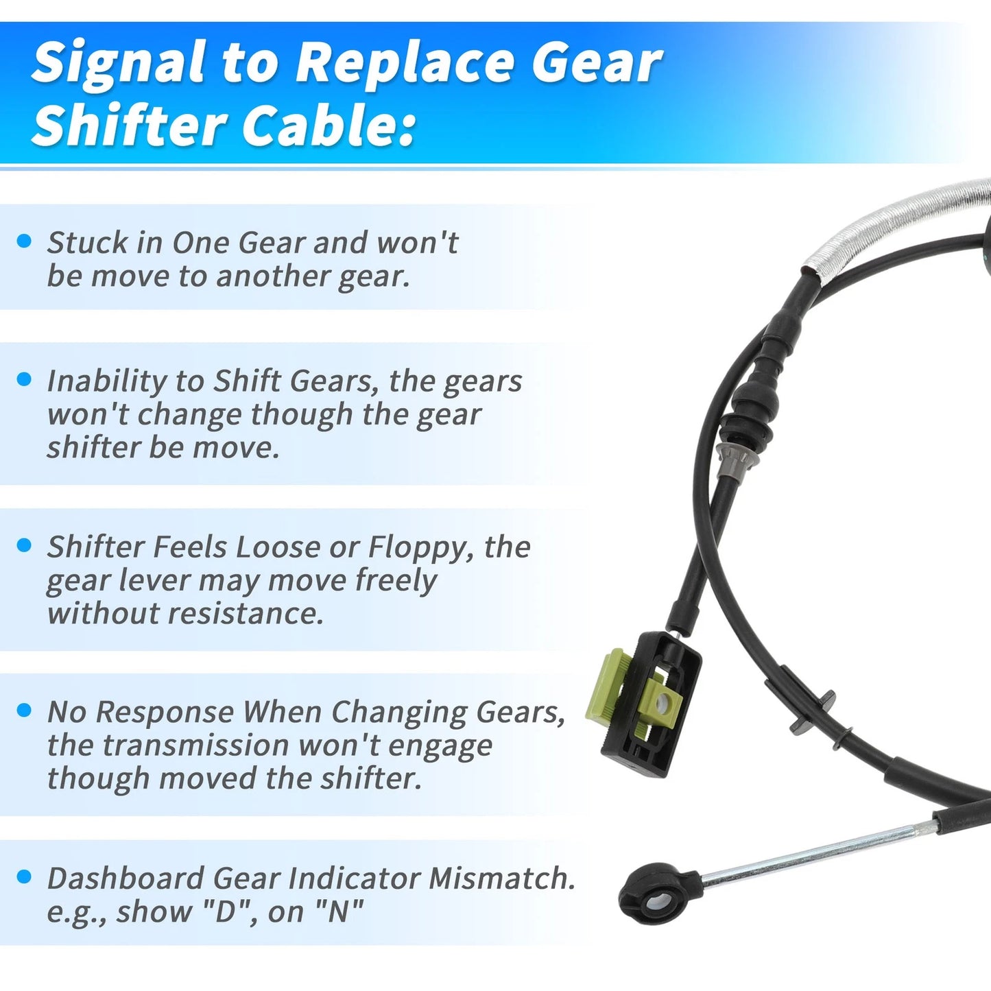 Auto Trans Gear Shift Cable for Ford E150 E250 E350 E450 (2005-2014)