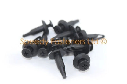 10x Clips / 6mm / Panel Clip Plastic Embellisher for Kawasaki Moto
