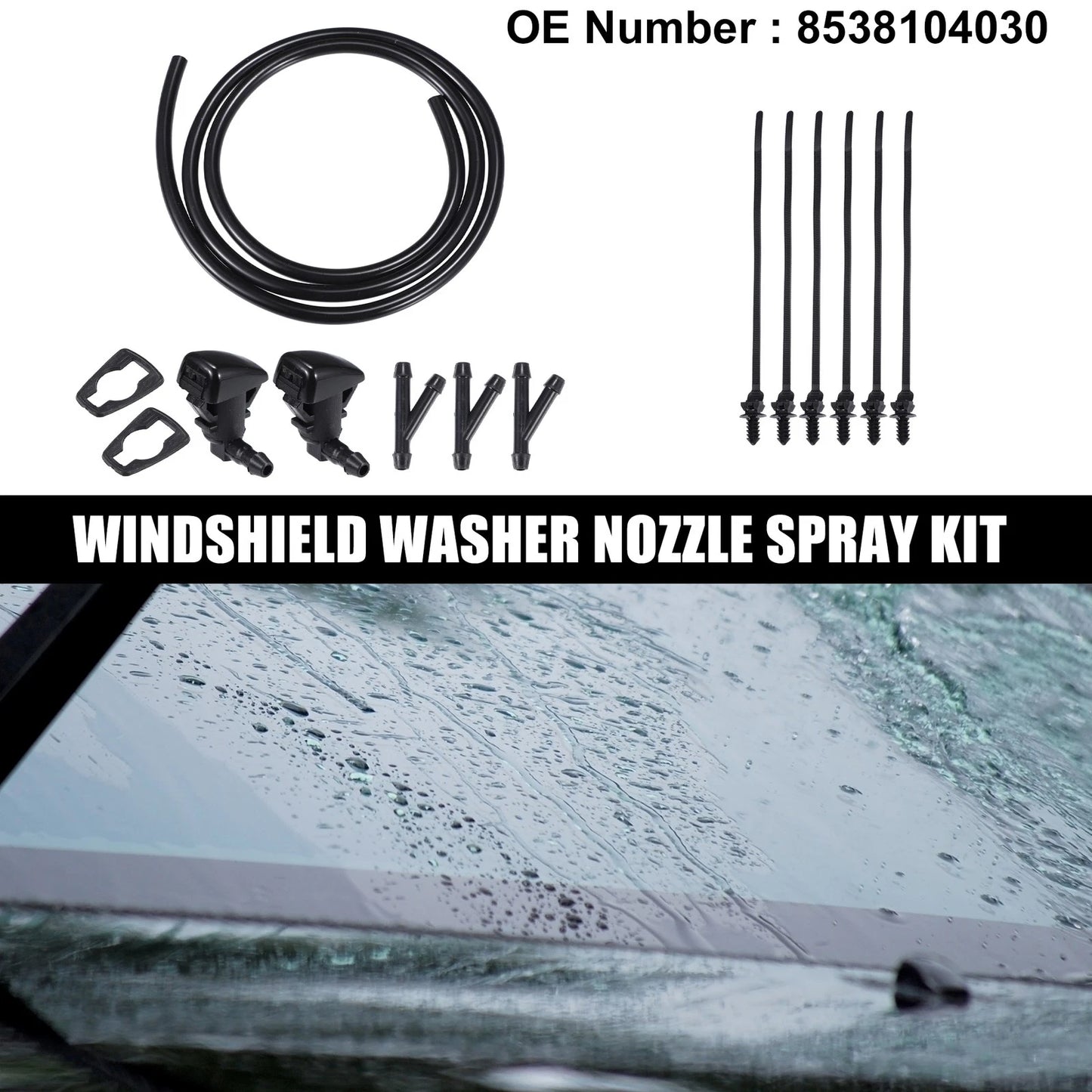 Windshield Washer Nozzle Spray Kit for Toyota Tacoma (2005-2023)