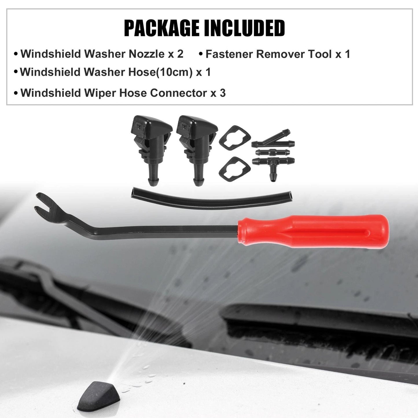 9 x Wiper Washer Nozzle Spray Jets for Subaru Impreza (2008-2014)