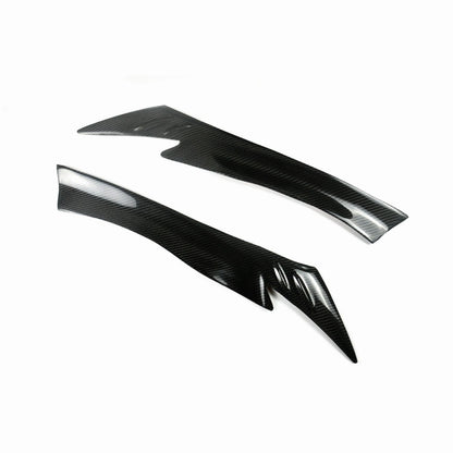 2 x Front Headlight Eyebrow Covers for Mazda CX-5 (2013-2016) Carbon Fiber