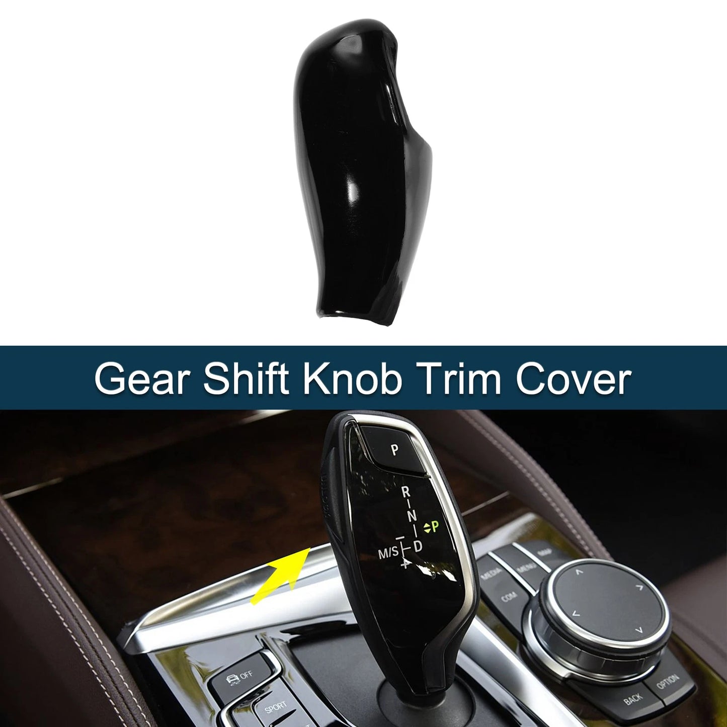 ABS Gear Shift Knob Cover for BMW 5 6 7 Series G11 G12 G30 (2017-2023)