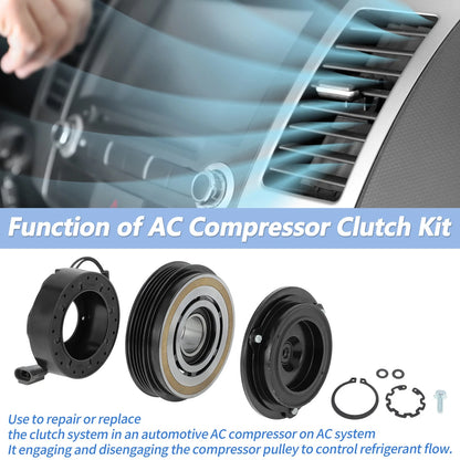 AC Compressor Clutch Kit for Chevrolet Silverado 1500 2500 Tahoe