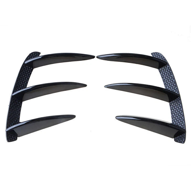 Rear Bumper Air Vent Spoiler Trim Glossy Black for Benz A-Class W176 (2013-2018)