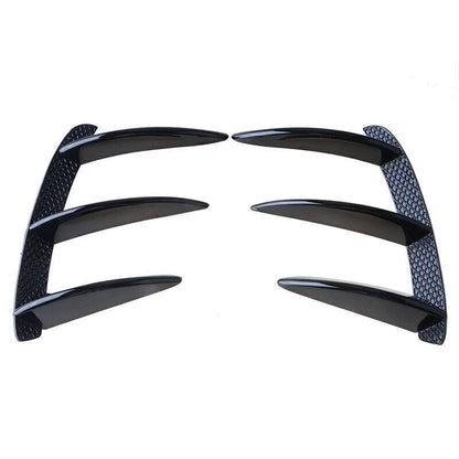 Rear Bumper Air Vent Spoiler Trim Glossy Black for Benz A-Class W176 (2013-2018)
