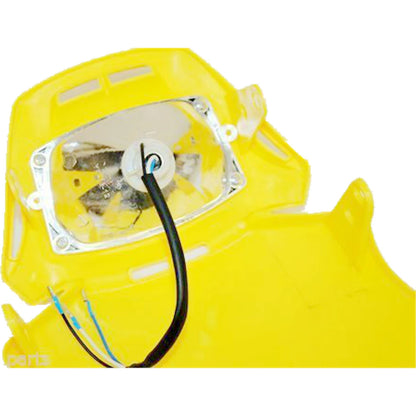 Yellow Headlight Lamp & Strip for PIT Trail Dirt Motorcycle Bike