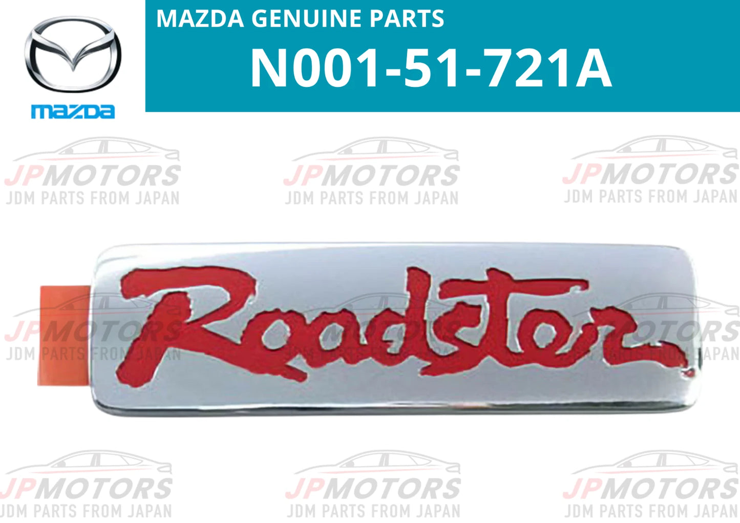 EMBLEM Budge Sticker REAR RED JDM for MAZDA Roadster MX-5 MIATA (1994–1997)