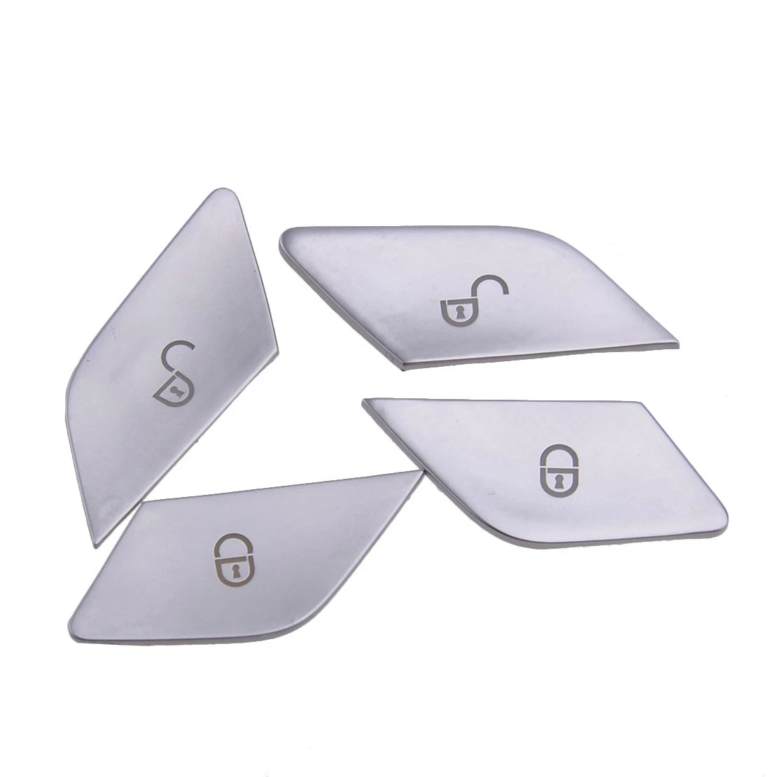 4x Door Lock Knob Covers for Mercedes Benz C E GLC Class (2015-2023)
