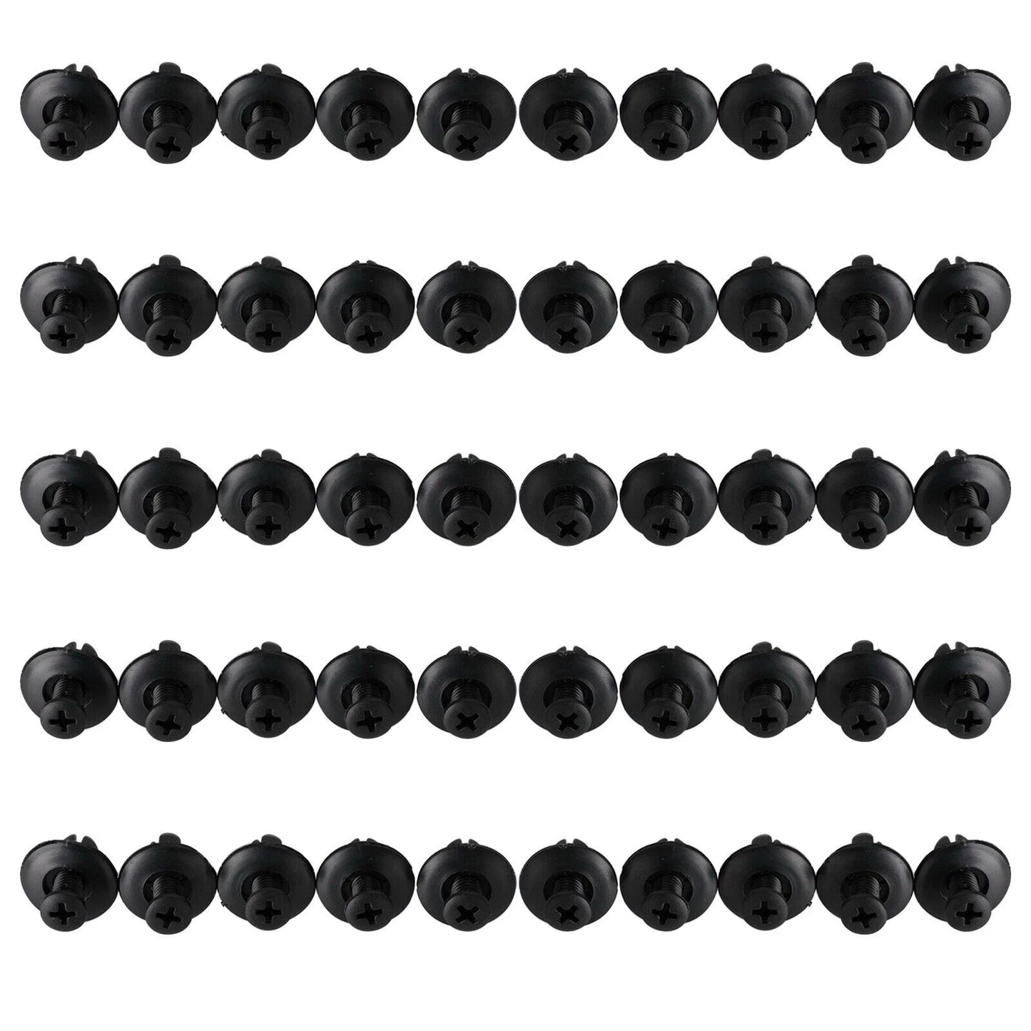 50 x 8mm Mounting Fairing Clips for Motorcycle, Car, Scooter, ATV