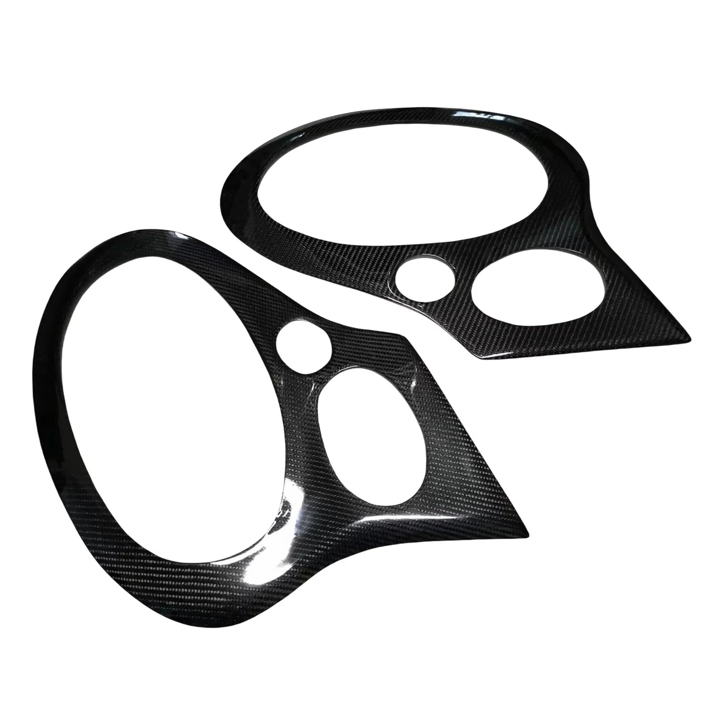 2 x Carbon Fiber Headlight Eyelid Covers for Porsche 911 996 GT3 (1999-2006)