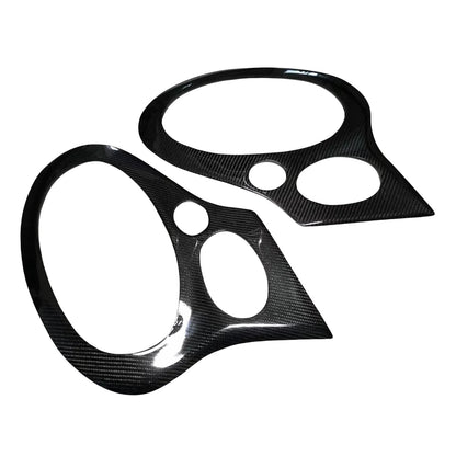 2 x Carbon Fiber Headlight Eyelid Covers for Porsche 911 996 GT3 (1999-2006)