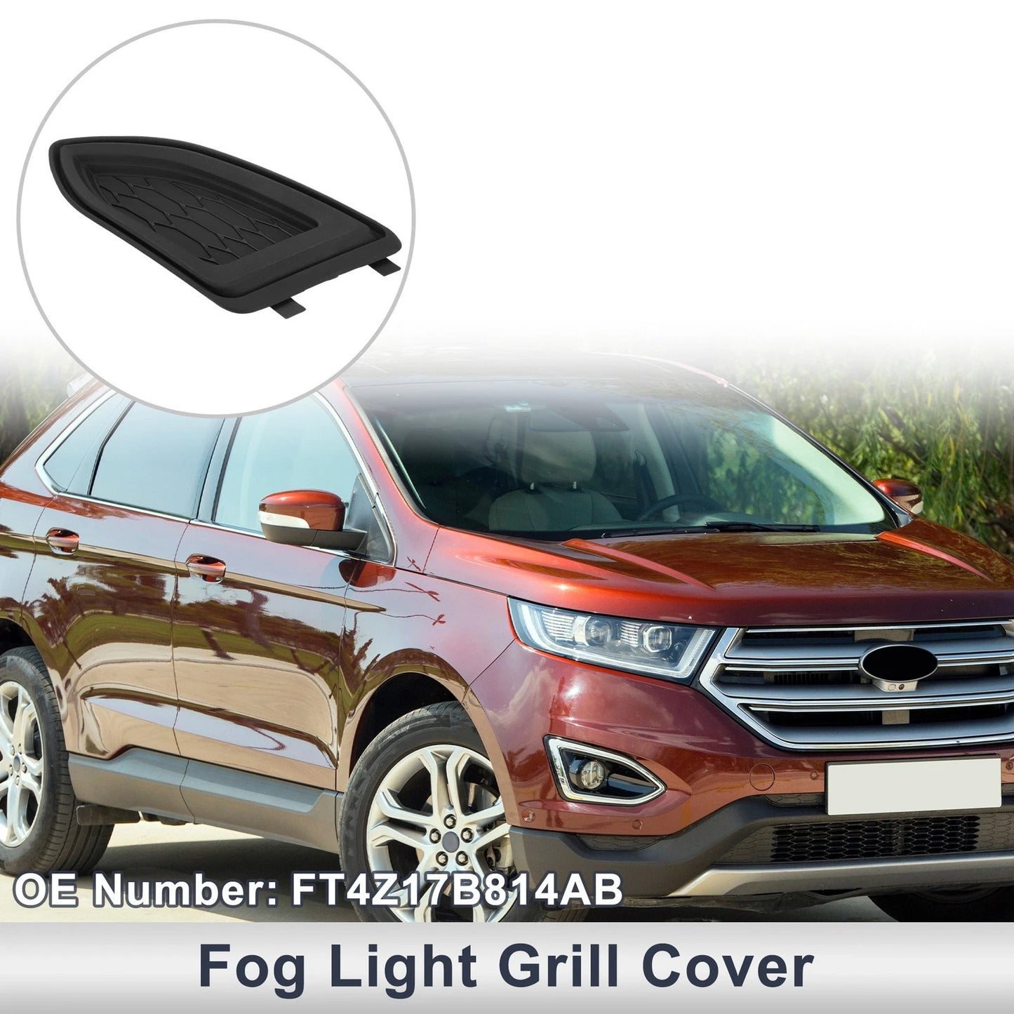 Front Left Fog Light Grill for Ford Edge (2015-2018)