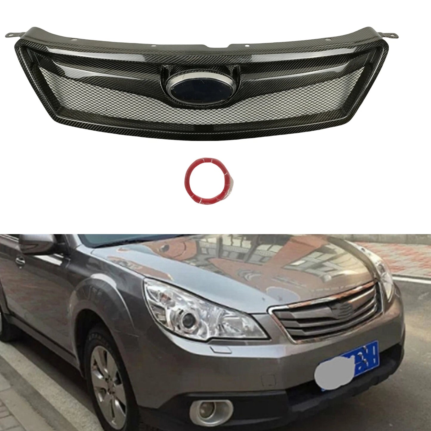 Front Bumper Upper Grille Mesh for Subaru Outback (2010-2012)