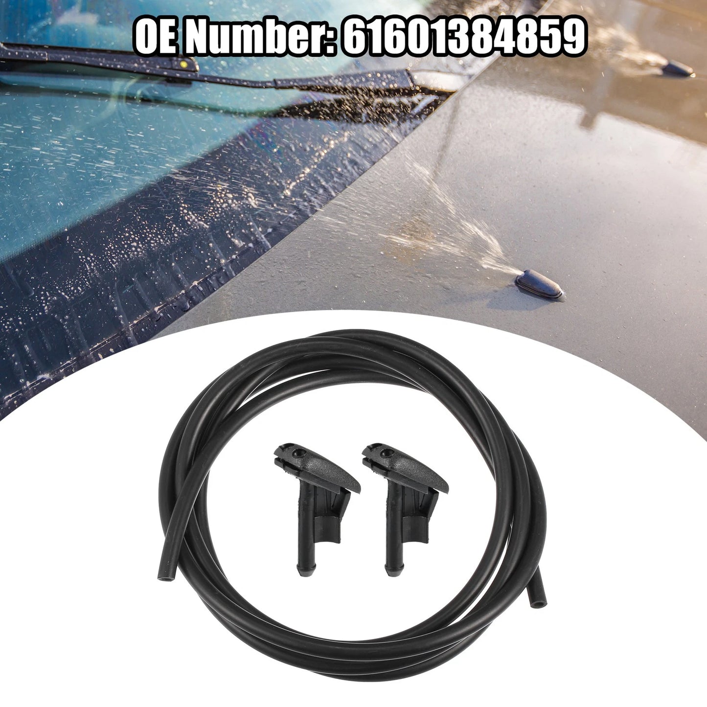 Windshield Washer Nozzle Set for BMW 318i (1992-1998)