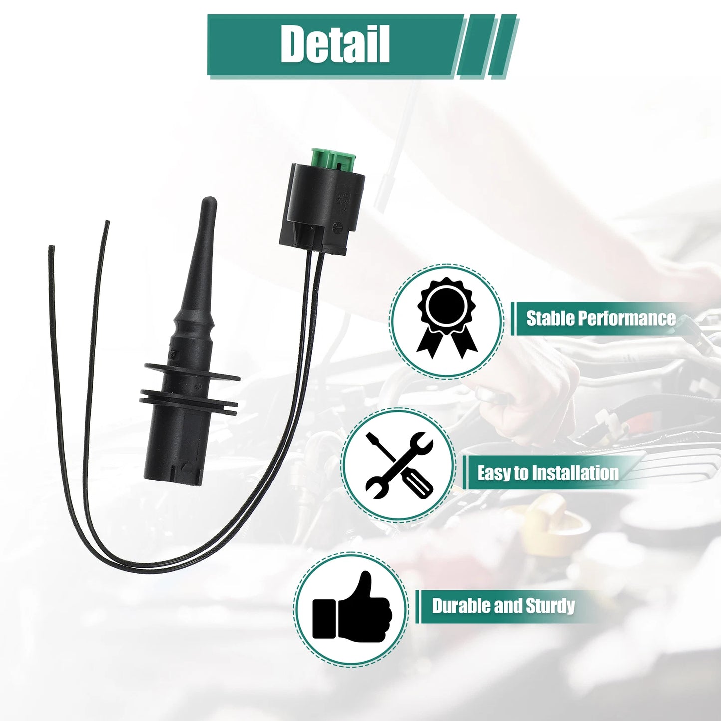 Ambient Air Temperature Sensor Pigtail Wire for BMW (2000-2006)